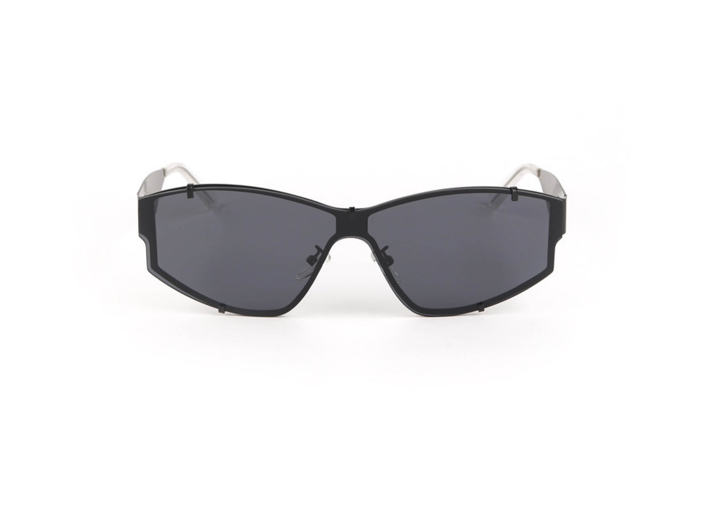 Occhiali da sole neri modello bruxelles base vista frontale ussess