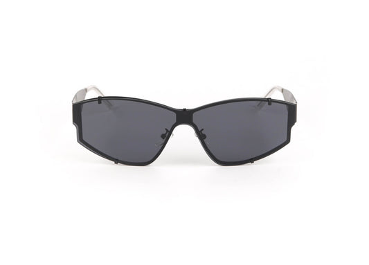 Occhiali da sole neri modello bruxelles base vista frontale ussess