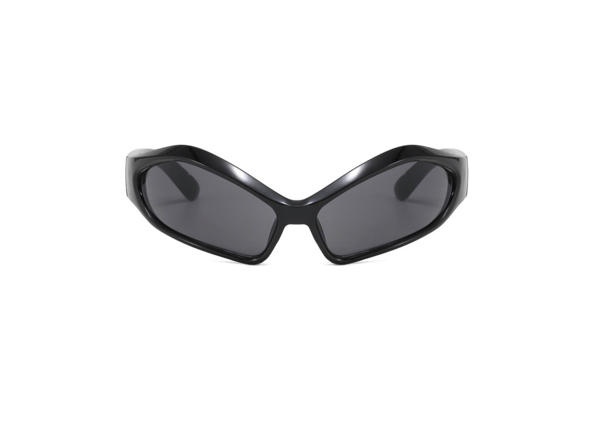 Occhiali da sole neri modello Alien Berlin vista frontale ussess