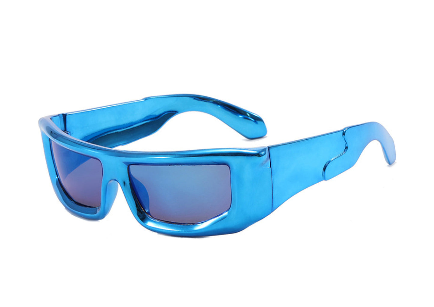 Occhiali da sole neri modello square-miami vista frontale ussess