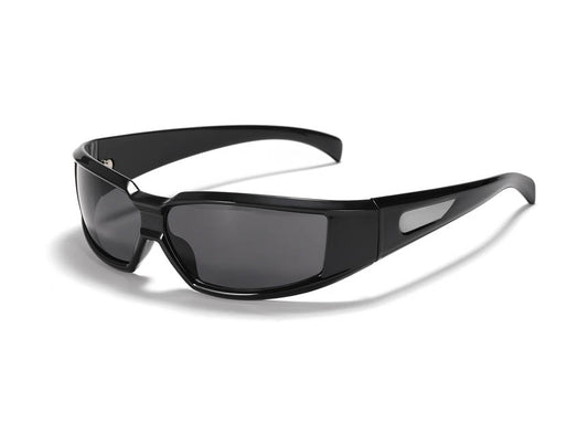 Occhiali da sole neri modello zurcih vista frontale ussess