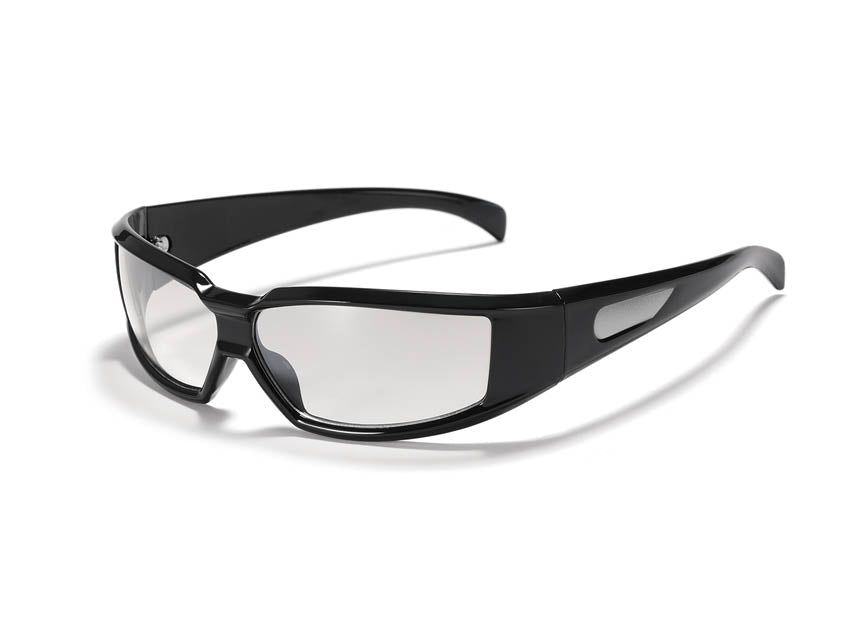 Occhiali da sole neri modello zurcih vista frontale ussess